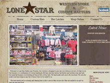 Tablet Screenshot of lonestarhatters.com